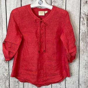 Maeve by Anthropologie 100% linen top. Size 10​​​